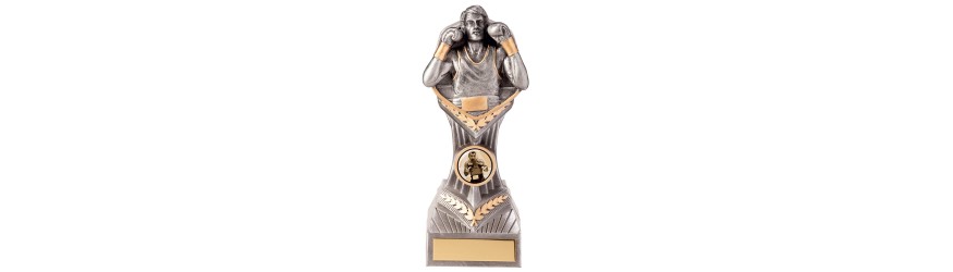 FALCON BOXING LEGEND RESIN TROPHY - 4 SIZES - 15CM - 24CM